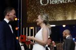 Amsterdam 14 oktober 2021
Televizierring gala in Carre Amsterdam.. De winnaar is Jessica Villerius met de kinderen van Ruinerwold