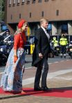 Den Haag 21 september 2021
Prinsjesdag in Den Haag 2021. De troonrede is in de grote kerk. Aanwezig namens de koninklijke familie zijn Koning Willem Alexander en Koningin Maxima Prins Constantijn en Prinses Laurentien.