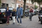 Amsterdam 25 september 2021
Lies Visschedijk met haar neiwue vriend Mar en zijn dochter op straat in Amsterdam.