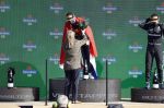 Zandvoort 5 september 2021
Max Verstappen wint de GP F1 van Nederland . Hij staat op het podium met Lewis Hamilton en Valteri Bottas. Charlene de Carvalho Heineken reikt de prijzen uit.