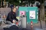 Amsterdam 6 september 2021
Max Westerman op de fiets in het centrum van Amsterdam.