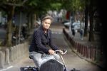 Amsterdam 6 september 2021
Max Westerman op de fiets in het centrum van Amsterdam.