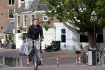 Amsterdam 6 september 2021
Max Westerman op de fiets in het centrum van Amsterdam.