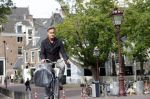 Amsterdam 6 september 2021
Max Westerman op de fiets in het centrum van Amsterdam.