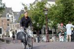 Amsterdam 6 september 2021
Max Westerman op de fiets in het centrum van Amsterdam.