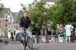 Amsterdam 6 september 2021
Max Westerman op de fiets in het centrum van Amsterdam.