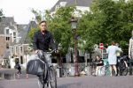 Amsterdam 6 september 2021
Max Westerman op de fiets in het centrum van Amsterdam.