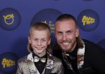 Amsterdam 14 oktober 2021
Televizierring gala in Carre Amsterdam. Nathan Rutjes met zijn zoon Lavezzi