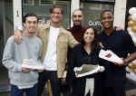 Amsterdam 2 oktober 2021
Patrick Kluivert zijn vrouw Rosanna Nino Wilkes zijn aandeelhouder in het sneakermerk Qurk. De schoenen worden van kurk gemaakt. De winkel zit in de 9 straatjes.