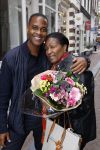 Amsterdam 2 oktober 2021
Patrick Kluivert zijn vrouw Rosanna Nino Wilkes zijn aandeelhouder in het sneakermerk Qurk. De schoenen worden van kurk gemaakt. De winkel zit in de 9 straatjes. patrick met zijn tante