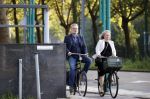 Amsterdam 3 september 2021
Paatrick Stoof met zijn partner op de fiets in Amsterdam Buitenveldert.