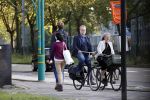 Amsterdam 3 september 2021
Paatrick Stoof met zijn partner op de fiets in Amsterdam Buitenveldert.