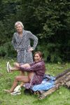 Amsterdam 16 oktober 2021
Patty Brard en haar man Antoine v d Vijver in een ijsbad . Patty heeft een hele lijn met produkten die bij het Kruitvat te koop zijn .