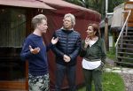 Amsterdam 16 oktober 2021
Patty Brard en haar man Antoine v d Vijver in een ijsbad . Patty heeft een hele lijn met produkten die bij het Kruitvat te koop zijn .