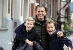 Amsterdam 2 september 2021
Pieter v d Hoogenband en zijn vrouw Marie Jose met hun beider kinderen in amsterdam.