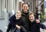 Amsterdam 2 september 2021
Pieter v d Hoogenband en zijn vrouw Marie Jose met hun beider kinderen in amsterdam.