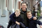 Amsterdam 2 september 2021
Pieter v d Hoogenband en zijn vrouw Marie Jose met hun beider kinderen in amsterdam.