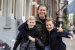 Amsterdam 2 september 2021
Pieter v d Hoogenband en zijn vrouw Marie Jose met hun beider kinderen in amsterdam.