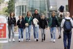 Amsterdam 2 september 2021
Pieter v d Hoogenband en zijn vrouw Marie Jose met hun beider kinderen in amsterdam.