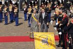 Den Haag 21 september 2021
Prinsjesdag in Den Haag 2021. De troonrede is in de grote kerk. Aanwezig namens de koninklijke familie zijn Koning Willem Alexander en Koningin Maxima Prins Constantijn en Prinses Laurentien.