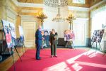 BAARN â€“ Prinses Beatrix was zaterdagmiddag 9 oktober op het terrein van Paleis Soestdijk aanwezig bij de viering van het 65-jarig bestaan van het Prinses Beatrix Spierfonds. De Prinses is sinds de oprichting beschermvrouwe van het fonds. ANP / Hollandse Hoogte / Wesley de Wit