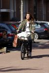 Amsterdam 22 september 2021
Quinty Trustfull op haar electrische van Moof fiets.