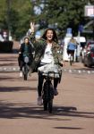 Amsterdam 22 september 2021
Quinty Trustfull op haar electrische van Moof fiets.