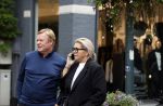 Amsterdam 7 oktober 2021
Ronald Koeman en zijn vrouw Bartina Koeman op de cornelis schuytstraat .