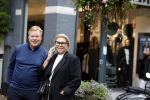 Amsterdam 7 oktober 2021
Ronald Koeman en zijn vrouw Bartina Koeman op de cornelis schuytstraat .
