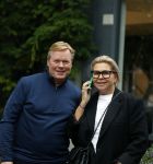 Amsterdam 7 oktober 2021
Ronald Koeman en zijn vrouw Bartina Koeman op de cornelis schuytstraat .