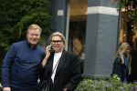 Amsterdam 7 oktober 2021
Ronald Koeman en zijn vrouw Bartina Koeman op de cornelis schuytstraat .