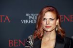 Amsterdam 12 oktober 2021
Premiere Benedetta  in Tuschinski. paul Verhoeven is de regisseur. Tamara Brinkman met partner