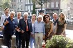 Amsterdam 6 september 2021
Willibrord Frequin viert zijn 80e verjaardag  met zijn kinderen vrouw en beste vrienden op een boot op de grachten van Amsterdam. Zijn kinderen Barbara Rebecca Louis . Willibrord zijn broer Aad Ouborg Fons de Poel en Guido Maas