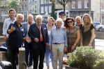 Amsterdam 6 september 2021
Willibrord Frequin viert zijn 80e verjaardag  met zijn kinderen vrouw en beste vrienden op een boot op de grachten van Amsterdam. Zijn kinderen Barbara Rebecca Louis . Willibrord zijn broer Aad Ouborg Fons de Poel en Guido Maas