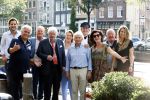 Amsterdam 6 september 2021
Willibrord Frequin viert zijn 80e verjaardag  met zijn kinderen vrouw en beste vrienden op een boot op de grachten van Amsterdam. Zijn kinderen Barbara Rebecca Louis . Willibrord zijn broer Aad Ouborg Fons de Poel en Guido Maas