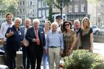 Amsterdam 6 september 2021
Willibrord Frequin viert zijn 80e verjaardag  met zijn kinderen vrouw en beste vrienden op een boot op de grachten van Amsterdam. Zijn kinderen Barbara Rebecca Louis . Willibrord zijn broer Aad Ouborg Fons de Poel en Guido Maas