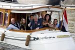 Amsterdam 6 september 2021
Willibrord Frequin viert zijn 80e verjaardag  met zijn kinderen vrouw en beste vrienden op een boot op de grachten van Amsterdam. Zijn kinderen Barbara Rebecca Louis . Willibrord zijn broer Aad Ouborg Fons de Poel en Guido Maas