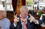 Amsterdam 6 september 2021
Willibrord Frequin viert zijn 80e verjaardag  met zijn kinderen vrouw en beste vrienden op een boot op de grachten van Amsterdam. Zijn kinderen Barbara Rebecca Louis .