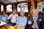 Amsterdam 6 september 2021
Willibrord Frequin viert zijn 80e verjaardag  met zijn kinderen vrouw en beste vrienden op een boot op de grachten van Amsterdam. Zijn kinderen Barbara Rebecca Louis . Willibrord zijn broer Aad Ouborg Fons de Poel en Guido Maas