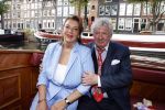 Amsterdam 6 september 2021
Willibrord Frequin viert zijn 80e verjaardag  met zijn kinderen vrouw en beste vrienden op een boot op de grachten van Amsterdam. Zijn kinderen Barbara Rebecca Louis . Willibrord met zijn vrouw