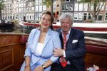 Amsterdam 6 september 2021
Willibrord Frequin viert zijn 80e verjaardag  met zijn kinderen vrouw en beste vrienden op een boot op de grachten van Amsterdam. Zijn kinderen Barbara Rebecca Louis . Willibrord met zijn vrouw