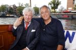 Amsterdam 6 september 2021
Willibrord Frequin viert zijn 80e verjaardag  met zijn kinderen vrouw en beste vrienden op een boot op de grachten van Amsterdam. Zijn kinderen Barbara Rebecca Louis . Willibrord met Aad Ouborg