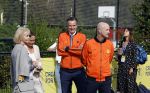 Amsterdam 21 september 2022
Koning Willem Alexander bezoekt sportdag van de Johan Cruyff foundation op de toekomst en in de Johan Cruyff Arena . Danny Cruyff Jordi Cruyff en zijn dochter Susila .