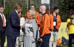 Amsterdam 21 september 2022
Koning Willem Alexander bezoekt sportdag van de Johan Cruyff foundation op de toekomst en in de Johan Cruyff Arena . Danny Cruyff Jordi Cruyff en zijn dochter Susila .