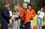 Amsterdam 21 september 2022
Koning Willem Alexander bezoekt sportdag van de Johan Cruyff foundation op de toekomst en in de Johan Cruyff Arena . Danny Cruyff Jordi Cruyff en zijn dochter Susila .