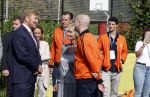 Amsterdam 21 september 2022
Koning Willem Alexander bezoekt sportdag van de Johan Cruyff foundation op de toekomst en in de Johan Cruyff Arena . Danny Cruyff Jordi Cruyff en zijn dochter Susila .