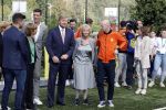 Amsterdam 21 september 2022
Koning Willem Alexander bezoekt sportdag van de Johan Cruyff foundation op de toekomst en in de Johan Cruyff Arena . Danny Cruyff Jordi Cruyff en zijn dochter Susila .