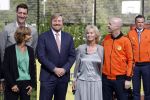 Amsterdam 21 september 2022
Koning Willem Alexander bezoekt sportdag van de Johan Cruyff foundation op de toekomst en in de Johan Cruyff Arena . Danny Cruyff Jordi Cruyff en zijn dochter Susila .
