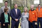 Amsterdam 21 september 2022
Koning Willem Alexander bezoekt sportdag van de Johan Cruyff foundation op de toekomst en in de Johan Cruyff Arena . Danny Cruyff Jordi Cruyff en zijn dochter Susila .