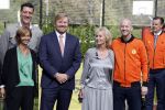 Amsterdam 21 september 2022
Koning Willem Alexander bezoekt sportdag van de Johan Cruyff foundation op de toekomst en in de Johan Cruyff Arena . Danny Cruyff Jordi Cruyff en zijn dochter Susila .